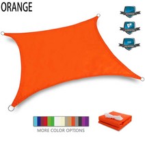 야외 차광 그늘막 방수 자외선차단 햇빛가리개 테라스 캥핑 천막 수영장 썬가드, 200x500CM, 오렌지