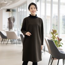 엄마옷 모슬린 자가드 반폴라 원피스 OP212016마담 미시옷 50대 중년여성의류 60대 엄마옷 빅사이즈 할머니옷 여성옷