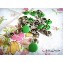 HB)컬러 플라스틱 링도트단추15mm-10세트 단추달기 링스냅 홈패션 부자재, 크림