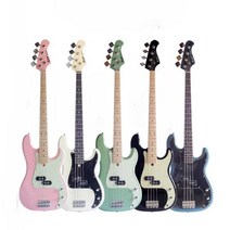 바커스 P형 BPB-1 전기 일렉 베이스 기타 프라시드, 그린