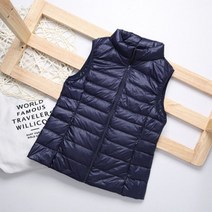 골프패딩조끼 여성 스포츠 퀄팅 골프웨어 겨울 경량패딩베스트 오리 다운 코트 초 민소매 호흡기 자켓 패션 스탠드 칼라 방풍 오리 다운