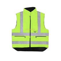 겨울 공사현장 안전조끼 방한작업조끼 반사띠장착 형광color, 1개