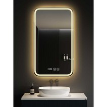 LED벽걸이거울 호텔 리조트 가정 카페, 터치+ 따뜻한 조명 600mmx800mm