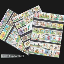 저스트앳 우표 컬렉션 소중한 골동품 빈티지 자동차 주제 1750-1960 개국 수집가 오래된 10 개, [24] World Cup football