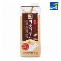 푸르밀 미숫가루우유 750ml 꿀이든 6곡우유, 3개