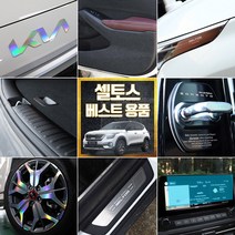 (골져스) 셀토스 차량 실내 DIY 몰딩 튜닝용품 모음 65종, 48_셀토스 트렁크 범퍼커버-펠트