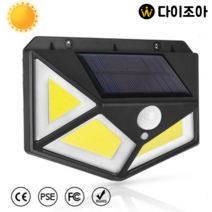 COB LED 4D 타원형 태양열 벽램프 센서등 벽부등