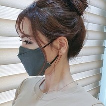 히요코 입체형 순면마스크 - 대형 핑크, 1개