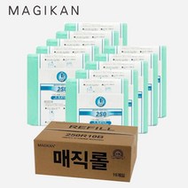 매직캔 기저귀 14/16/20리터용 리필 봉투 250 250R 5개 250R 10개 매직롤, M250R5B/5묶음