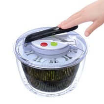 KNVST 야채탈수기 음식물탈수기, 클래식 블랙