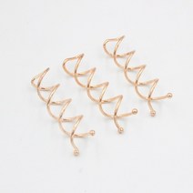 10pcs 금속 나선형 핀 헤어 클립 트위스트 헤어핀 브로치 바비 롤빵 스틱 여자 웨딩 액세서리 장식품