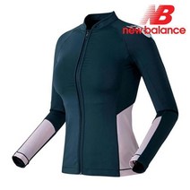 뉴발란스 래쉬가드 D55- NBMDA2W772 BS WOMEN 내장캡 앞지퍼 래쉬가드