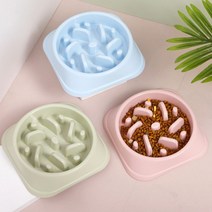 비만 방지 강아지 애견 애묘 고양이 급체 구토 그릇 댕댕이 반려견 애완동물 2개, 2비만방지그릇-그린, 본상품선택
