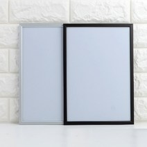 A4 유리 벽면 부착용 꽂이판 아크릴 게시판 슬림 프레임 액자 벽걸이 알림판 안내판 월프레임 메뉴판 가격표, 프레임색상, 검정