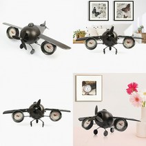 올드타임 엔틱 탁상시계 비행기 탁상용시계 아날로그탁상시계 무선탁상시계 거실탁상시계 디자인탁상시계