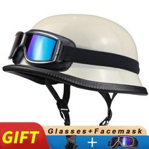 제 2 차 세계 대전 독일 스타일 헬멧 오픈 페이스 오토바이, A15+L