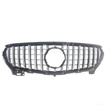 벤츠그릴 세로 벤츠다이아몬드그릴자동차 프론트 레이싱 Facelift Grill 메르세데스-벤츠 C190 AMG GT 쿠페, [02] Chrome
