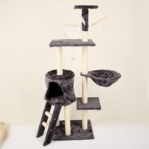 핫버튼 고양이 캣타워 diy 미니 원룸 가성비 창문 벽캣 윈도우 공간박스, 브라운