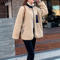 양면 후리스 집업 뽀글이 자켓 여성 점퍼 패딩