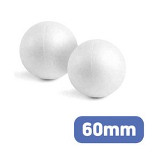 스티로폼공 스치로폼공 60mm 4개 장식만들기 DIY공예 노리프렌즈 반제품