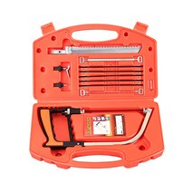 핸드 제재소 톱 12 개 소형 미니 목공 매그넘 당기는 꽃 톱 세트 목재 금속 튜브 연삭, 01 주황색