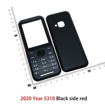 스마트폰 부품 전면 커버 케이스 키보드 노키아 125 110 150 주택 220 215 3310 5310 4G 배터리 뒷면 키패드, [15] 5310 Black