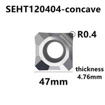 금속밀링 CNC선반 SEHT1204 SEMT120401 다이아몬드 밀링 커터 Pcd cnc, 7.SEHT120404concave