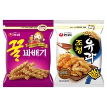 농심 꿀꽈배기 대용량 285g 1 + 1 조청유과 대용량 300g, 1세트