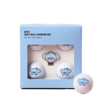 BT21 무광 골프공 4p + 볼마커 세트, 코야, 1세트