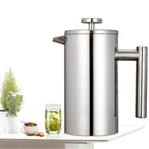 윌밍로 스테인리스커피머신 프렌치커피포트 커피티메이커, 350ml, 프렌치커피포트350ml, 1개