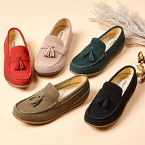 [오플]마스케라 23FW 여성 소가죽 스웨이드 로퍼
