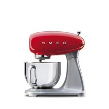 SMEG 스메그 반죽기 스탠드믹서 SMF02RD 레드, 반죽기 유리볼 추가