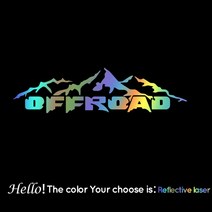 호환용 오프로드 픽업 그래픽 데칼 닷지 토요타 Hilux Maxus Isuzu Dmax GWM Cannon Mitsubishi, 25.Reflective Laser - L 100cmX