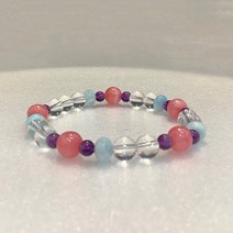 천연원석 애정운 멀티팔찌 로도크로사이트 백수정 자수정 라리마