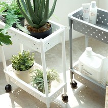 [수납정리특가]스타즈 틈새 선반 2단 욕실선반 베란다 주방 수납선반, 2단_화이트