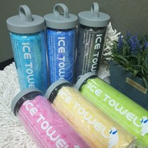 안전테스트 인증 에고투 스포츠 타월 습식타올 수영장 습식 수건 대형 85x33cm, 블루, 블루