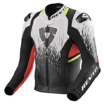 레빗 스포츠 라이딩가죽자켓 QUANTUM 2 PRO AIR JACKET WHITE-NEON-RED, 46
