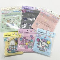 산리오 캐릭터 지퍼백(5매입), 쿠로미(M)