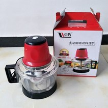 3l 고기 분쇄기 향신료 마늘 야채 초퍼 전기 자동 다지기 가정용 분쇄기 푸드 프로세서, 협력사, 빨간색 220v, 영국 어댑터