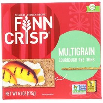 핀크리스프 멀티그레인 사워도우 라이 씬 175g Finn Crisp Multigrain Sourdough Rye Thins