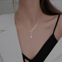 Zebeer 14K 행운 별자리 목걸이 여성 쇄골 목걸이 선물목걸이