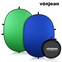 본젠 VDR-A152 휴대용 원터치 양면 크로마키 배경천 + 스크린 고정 스탠드 SET [스튜디오 개인방송 유튜브 사진영상촬영 등], VDR-A152 크로마키 배경천 1.5X2m [단품]