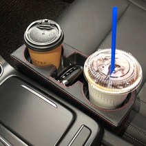 차량용 자동차용품 팰리세이드 다용도 3구포켓 사이드거치대 컵홀더 베이지색상