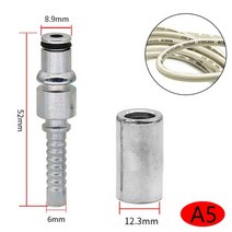 1set 고압 와셔 호스 피팅 커넥터 karcher ar 수리 어댑터 소켓 포함, 01 무색