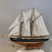 배모형 범선 미국식 모던 심플 요트 모형 장식 수작업 조립선 순풍 목선 거실 홈 테이블 보트, 14 98CM X 15CM x 86CM