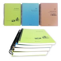 [조한스토어] 영진 스프링노트 PP표지 유선노트, 1권, 중_3000 25절 23줄(색상랜덤)