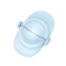 가정용 수동 만두틀 프레서 송편 교자 만들기 플라스틱 만두 금형 손 반죽 만두 diy, 블루 13.5x9.5x23cm