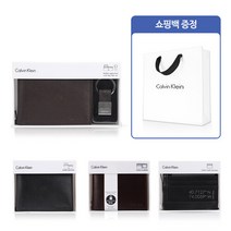 캘빈클라인(잡화) [캘빈클라인 지갑] 남성 반지갑 3단지갑 택1 (쇼핑백증정)