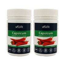 비타핏 (Vitafit) 캡시컴 (붉은고추) 400mg 250캡슐 X 2개, 500캡슐, 1세트