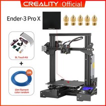 목업제작 3D프린터 CREALITY 3D Ender-3 Pro 프린터 인쇄 마스크 마그네틱 빌드 플레이트 이력서 정전 인쇄 키트 Mean Well 전원 공급 장치, CN, 3ProX BL 터치 추가